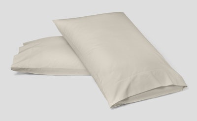 Percale Pillowcase Set, Oatmilk