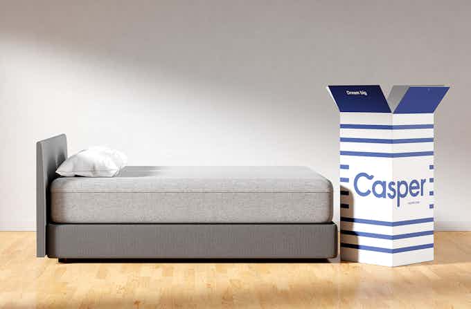 Side view of Casper Wave mattress